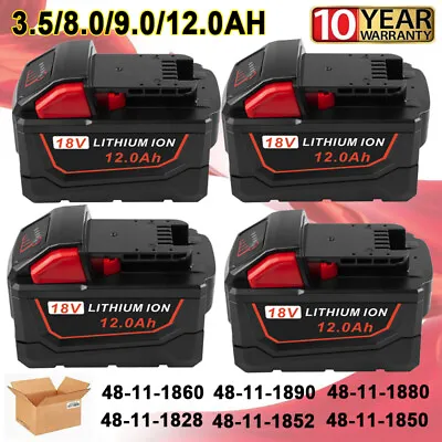 For Milwaukee M18 Lithium XC 9.0/8.0/12 AH Extended Capacity Battery 48-11-1890 • $126.33