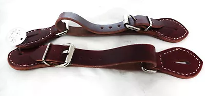 Bronc Cinch Spur Straps Pair Rodeo Leather Billy Cook 1 Inch Roller Western New • $39.99