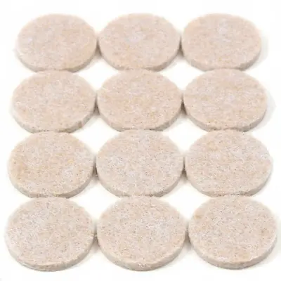 Felt Pads Furniture Protector  Sticky For Oak Floor Tables Chair Leg 25mm • £3.33
