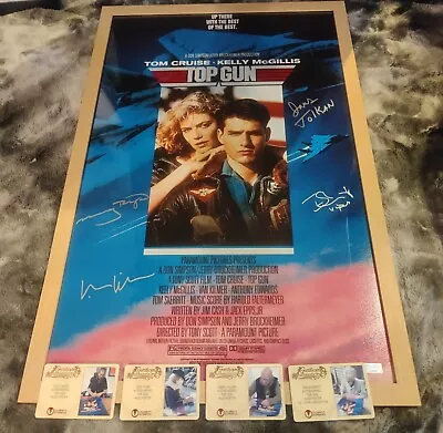 $1295 • Buy TOP GUN Cast Signed 16x24 Poster James Tolkan Tom Skerritt Val Kilmer Meg Ryan