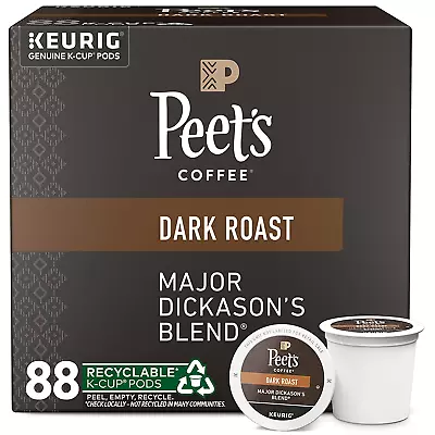  Dark Roast K-Cup Pods For Keurig Brewers - Major Dickason'S Blend 88 Count (4  • $53.79