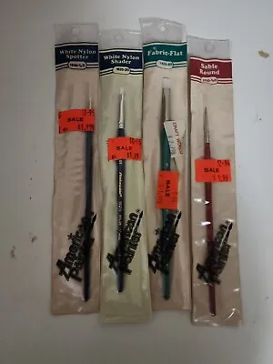 Loew Cornell Vintage NOS Paint Brushes Lot Sealed Unused American Painter Shader • $26.99