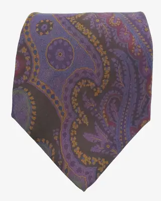 Ralph Lauren Purple Label Ancient Madder Silk Tie Purple Paisley 59.5  X 4.5  • $99.99