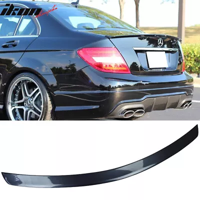 Fits 08-14 Benz W204 C Class AMG Style Trunk Spoiler Lip Painted #755 Steel Gray • $109.99