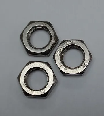 3 X Half Nut Hex M12 X 1mm Extra Fine Pitch A2 Stainless Steel • £2