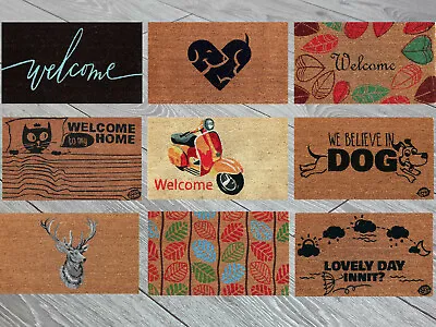 £17.99 • Buy 54 Designs In Coco & Coir And ECO Animal Pattern Colour Christmas Fun Door Mat