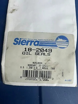 Sierra 18-2049 Oil Seals Replacement For Mercruiser Alpha One Gen 1 (26-32511) • $8.99