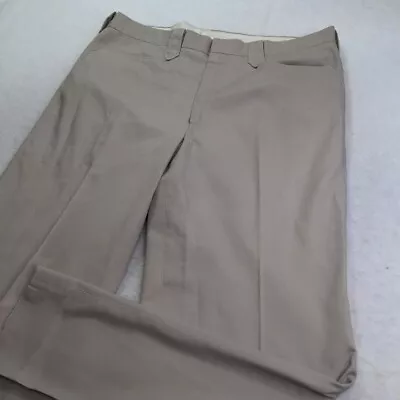 Vintage Mesquite Western Wear Flat Front Khaki Pants Men's Size 36 30 P3 • $10.99