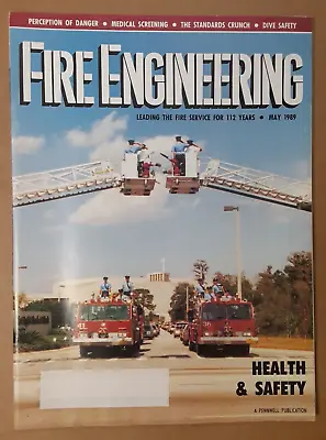1989 FIRE ENGINEERING Magazine ~SCHOFIELD WI. Dept.~ PHILADELPHIA Mock Casualty • $19.95