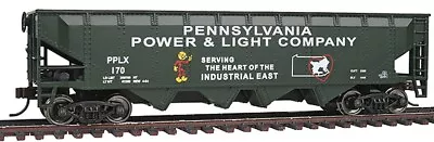 Walthers-Offset Quad Hopper - Ready To Run -- Pennsylvania Power & Light PPLX #1 • $17.36