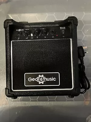 Gear4Music GA10 Guitar Amp Amplifier 10w 10 Watt With EQ & Overdrive/distortion • £28