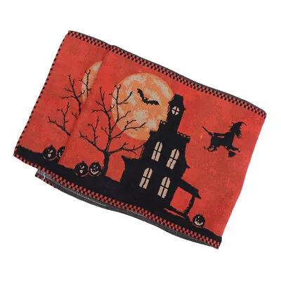  Halloween Table Cloth Party Tablecloth Dinner Runner Holiday Linen Printing • £14.28