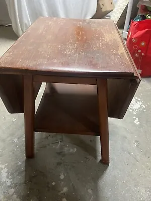 MCM Colonial Solid Rock Maple Refractory Salesman Sample Table *needs Repair * • $90