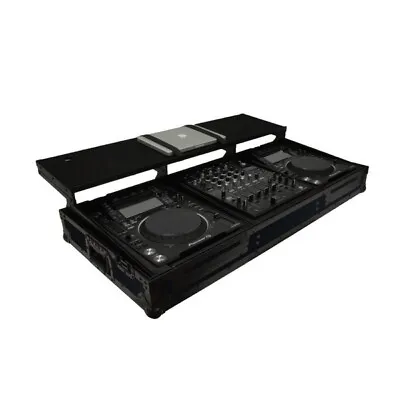 Gorilla Pioneer CDJ 2000 & DJM900 Workstation DJ Coffin Case Inc Laptop Shelf Bl • £229.95