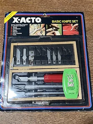 X-ACTO PRECISION INSTRUMENTS BASIC KNIFE SET~BRAND NEW~Complete Set Case VTG • $15