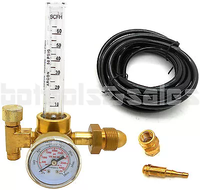 Argon CO2 Mig Tig Flow Meter Regulator W/ Hose 4 Gas Welding Weld Machine NEW • $29.99