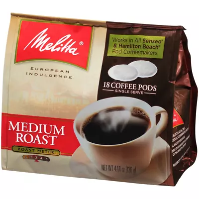 Medium Roast Coffee Pods For Senseo & Hamilton Beach Pod Brewers 18 Ct Bag • $16.12