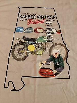 2019 Barber Vintage Motorcycle Festival Penton Six Days Medium T-Shirt Vintage • $50