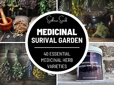 Survival Medicinal Herb Garden - 40 Essential Herb Seeds - Non-GMO - Free Shippi • $125.99