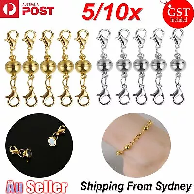 5/10Pcs Strong Magnetic Clasp Necklace Converter Extender Lobster Claws • $5.45