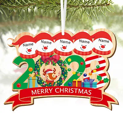 £3.49 • Buy Personalised Family Christmas Baubles Custom Any Name Xmas Tree Decorations 2023