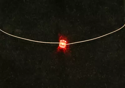 Light Up LED Crystal Pendant Necklace – Red Cube – By MysticJewelry.com -NEW • $10