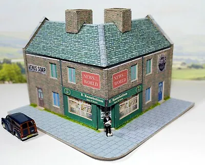 00 Gauge Corner Terraced Shop . Model Railway Building Diorama ** Ready Made ** • £29.99