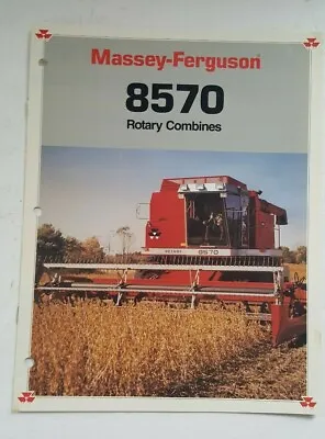 Massey Ferguson Model 8570 Rotary Combines Brochure Ad • $9.29