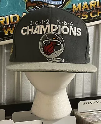 Adidas 2012 NBA Basketball Finals Miami Heat Champions Adjustable Snapback OSFA • $12.65