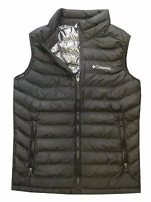 Columbia Men's White Out Omni-Heat Puffer Vest Black Size Medium • $66.50