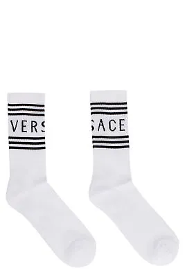 Versace Logo Cotton Blend Socks • $85.60