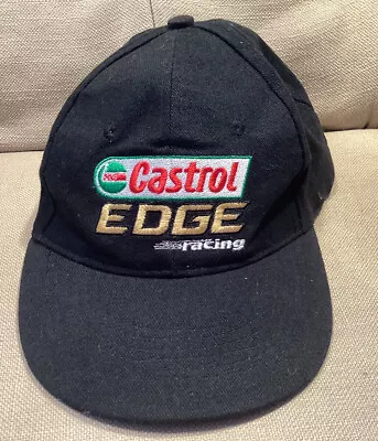 Castrol Edge Racing Cap Adjustable Black Free Post • $15.71