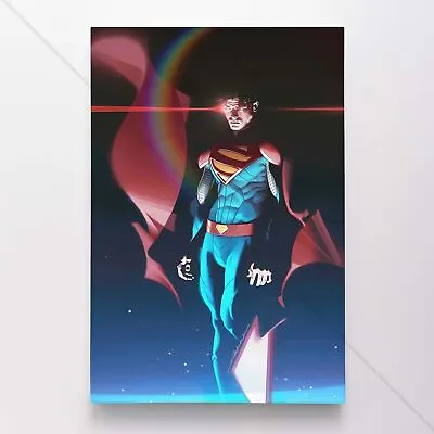$54.95 • Buy Superman Poster Canvas DC Comic Book Cover Justice League Art Print #4106