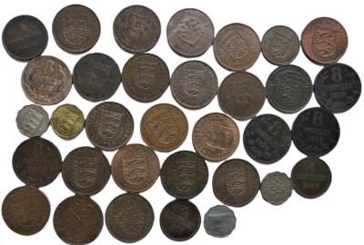 £0.99 • Buy Nice Collection Of Old Coins From The Channel Islands  Guernsey, Jersey