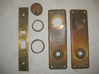 Vintage Antique Plates Door Hardware Plate Cover Sargent Lock Parts B * Note • $32.30