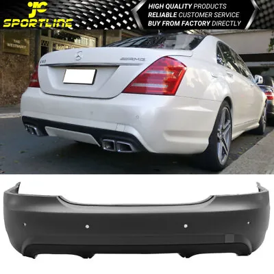 Fits 07-13 Benz S-Class W221 PP Rear Bumper Cover Conversion With PDC • $588.79