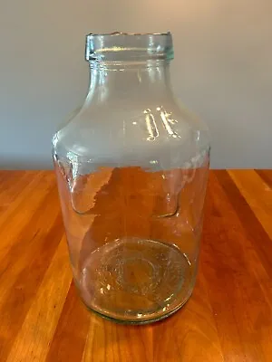 Vintage Bicentennial 1776 Wide Mouth 5 Gallon Clear Glass Pickle Cracker Jar • $67.11