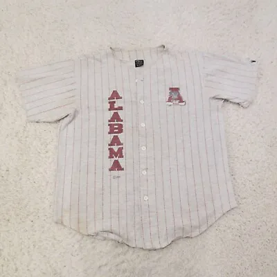 VINTAGE Alabama Crimson Tide Jersey Mens Large Baseball Shirt 90s USA Grunge • $24.99