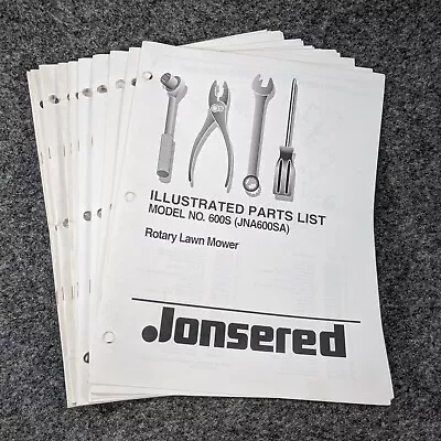 Jonsered Illustrated Parts Lists S46K10 • $22.49