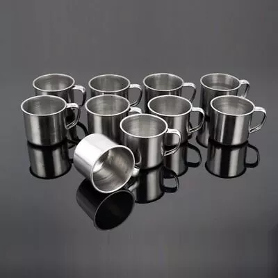 200ml Tea Tumbler Pint Metal Stainless Steel Camping Portable Cup Coffee Mug • $7.83