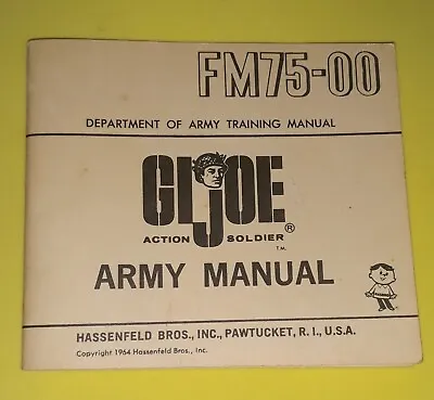 Vintage 1964 GI Joe FM75-00 Army Coffin Box Manual R TM Small Size • $3.29