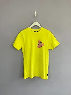 VANS SpongeBob Squarepants T Shirt Yellow Mens S Unisex Teens Skate • £19.99