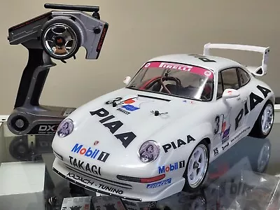 Tamiya 1/10 TA02 Chassis+Repo Porsche 911 PIAA Body +Spektrum +Traxxas Motor ESC • $425