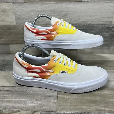Vans Flames Pack Era Shoes Men’s 9.5 Suede Sk8 Casual Flames Retro Fire • $14.99