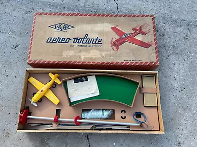 Rare Vintage Ingap Aereo Volante Toy Aero Plane - Electric Motor - Working • $186.49