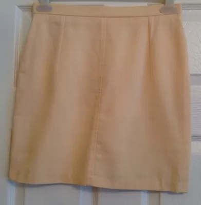 £10.99 • Buy Ladies Lovely Tailored Skirt, Pale Yellow, By Charlotte Halton, UK Size 10/12