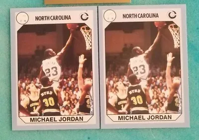 2 Michael Jordan North Carolina College Cards #89 !!! • $9.99