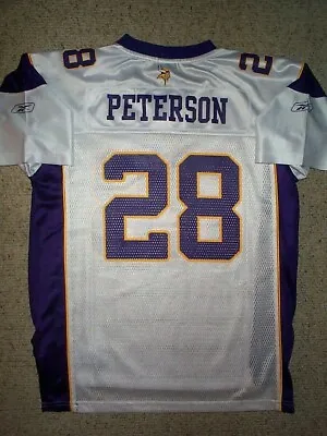 REEBOK Minnesota Vikings ADRIAN PETERSON Nfl Jersey YOUTH KIDS BOYS (L-LG-LARGE) • $24.94