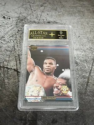 Mike Tyson Boxing 1991 Ringlords Sample Card Graded ASG 9 NM + • $52.99