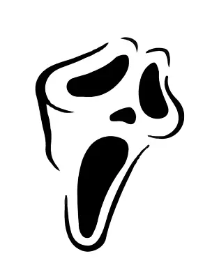 Ghost Face Scream Decal Car Wall Laptop Decal Vinyl Sticker Phone  • $4